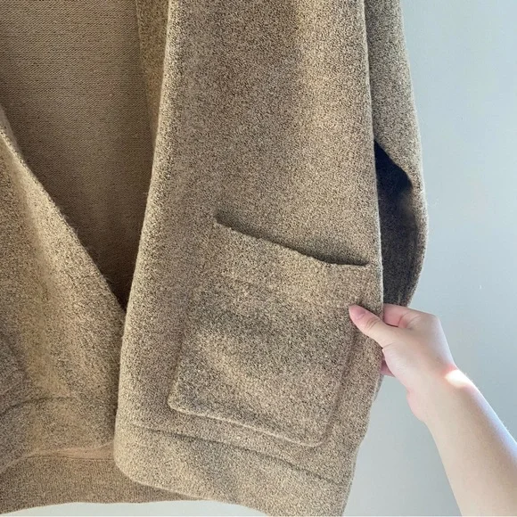 THREAD & SUPPLY Open Front Sweater Cardigan in Camel Size Large - Picture 5 of 9